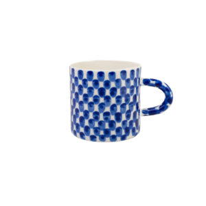 classic mug with a brush grid